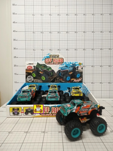 AUTO NA DUŻYCH KOŁACH PVC 12CM 2 KOL.   OP-6,CENA ZA 1 SZT!!! 5902447049220