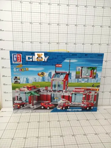 23555 Klocki Konstrukcyjne Baza Strażacka Pojazdy Straż Pożarna 4w1 808 el. - LEAN Toys 5905991071808
