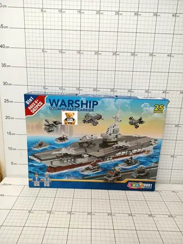 24576 Zestaw Klocków Konstrukcyjnych Lotniskowiec Okręt Wojenny 562el - LEAN Toys 5905991057031