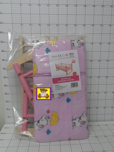 STĘP.KOŁYSKA DREW-KOLOR SKŁADANA        +POŚCIEL 60CM 5907780108214