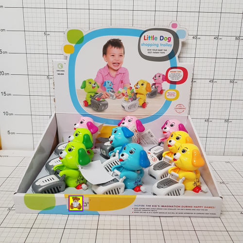 PIESEK NAKRĘCANY Z WÓZKIEM OP-9,        CENA ZA 1 SZT!!! 5901353665128