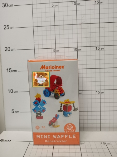 MAR.KLOCKI WAFFLE MINI 70SZT.KONSTRUKTOR(CHŁOP.)5903033902806