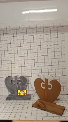 ART DEKORACYJNY KRZYŻ W SERCU