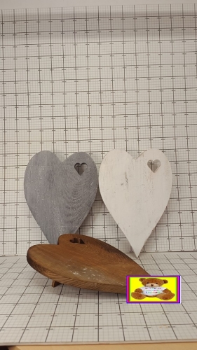 ART DEKORACYJNY SERCE Z PODPÓRKĄ ŚREDNIE