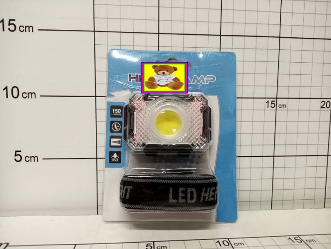 LATARKA CZOŁOWA LED-COB NA BLISTRZE     5905567714894