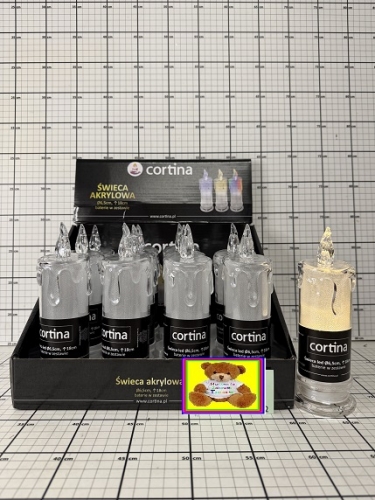 ŚWIECA LED AKRYLOWA 18 CM               7/23/SLC  5907520038665    B/BE/01/38696