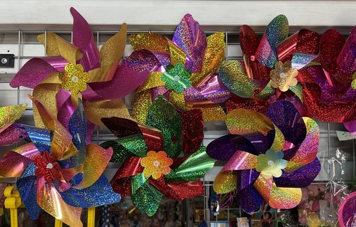 WIATRAK HOLOGRAFICZNY NA PATYCZKU