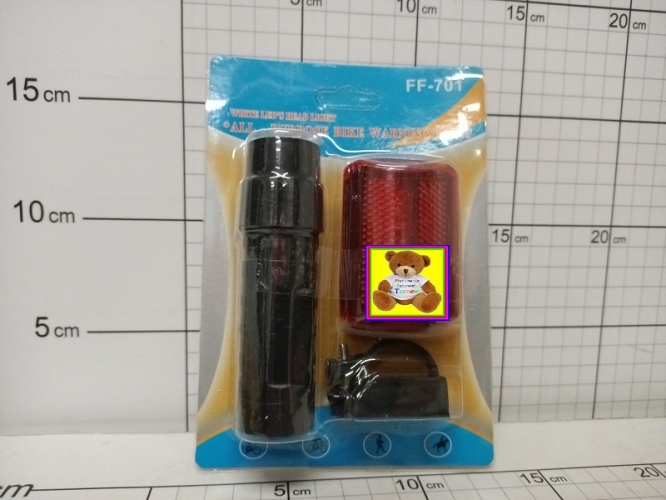 LAMKA ROWEROWA PRZÓD+TYŁ LED NA         BLISTRZE 5905567748561