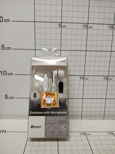 TAL SŁUCHAWKI DOUSZNE Z MIKROFONEM      SK-135W VAKOSS BIAŁE 4718308123913