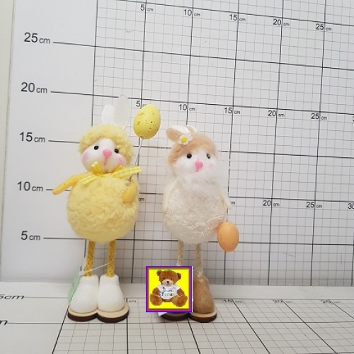 ZAJĄC WIELKANOCNY MATERIAŁOWY BAR-22121 5904888030812