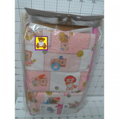 STĘP.ŁÓŻECZKO DREW-KOLOR SKŁADANE       Z POŚCIELĄ 60CM KK0052