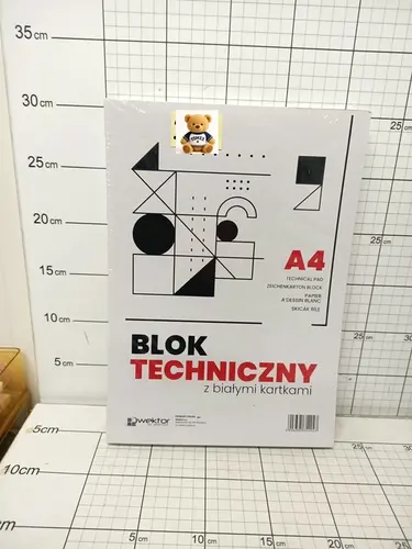 BLOK TECHNICZNY A4 BIAŁY OP-10 CENA ZA  1 SZT!!! 5906395354047
