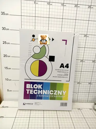 BLOK TECHNICZNY A4 KOLOROWY OP-10 CENA  ZA 1 SZT!!! 5906395354054