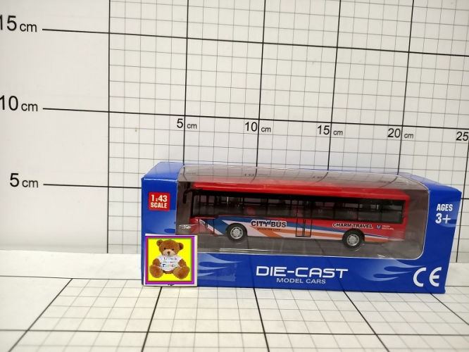 POJAZD AUTOBUS METALOWY Z NAPĘDEM       5902496193493