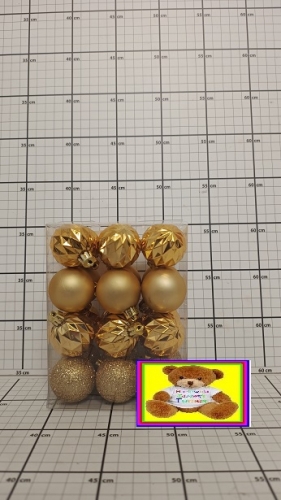 DEKORACJA ŚWIĄTECZNA/72    BOMBKA       AR3/942T24/G   5901583759598