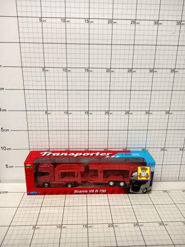 WELLY TRUCK 1:64 SCANIA R730 TRANSPORTER4891761680237