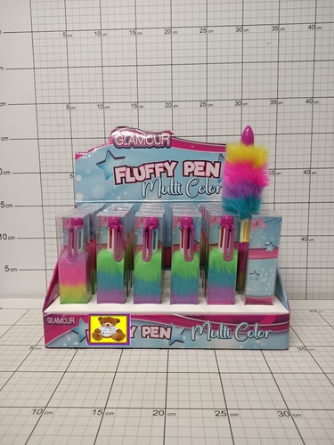 DŁUGOPIS PUSZYSTY GLAMOUR WIELIKOLOROWY OP-24,CENA ZA 1 SZT!!! 8713219532751
