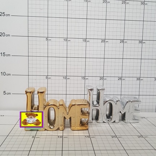 FIGURKA CERAMICZNA HOME ZŁOTO,SREBRO    5905567722622