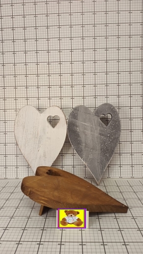 ART DEKORACYJNY SERCE Z PODPÓRKĄ MAŁE