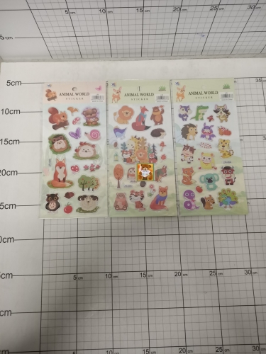 NAKLEJKI ZWIERZĘTA MIX OP-20,           CENA ZA 1 SZT!!! 5901353119683