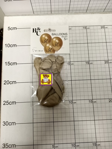 GOD BALONY BEAUTY &amp; CHARM 30 , PLATYNOWEJ.ZŁOTE 12"/5SZT 5906639411192