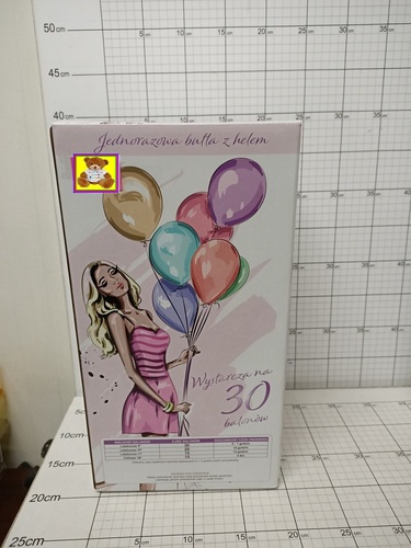 GOD BUTLA Z HELEM JEDNORAZOWA           NA 30 BALONÓW 5902973114683