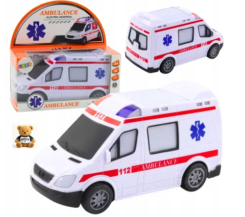 KARETKA AMBULANS NA BATERIE ŚWIATŁO     DŹWIĘK 5905991058267