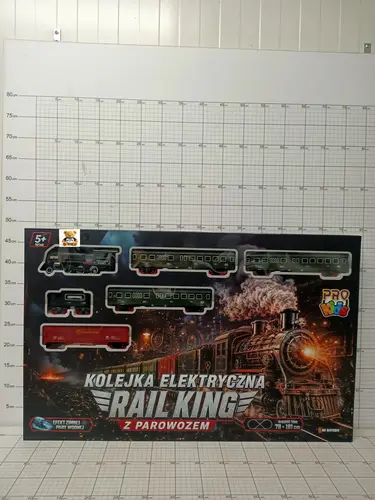 KOLEJKA ELEKTRYCZNA RAIL KING Z         PAROWOZEM 5903943014583