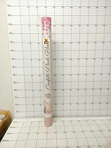 Konfetti pneumatyczne - Płatki róż,     różowe, tekstylne / 60 cm               5901238655008