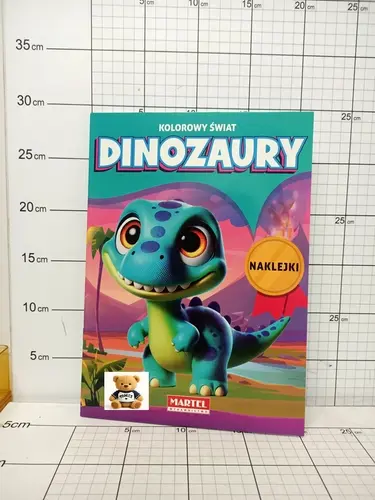 MART.KOLOROWANKA KOLOROWY ŚWIAT         DINOZAURY Z NAKLEJKAMI 9788367900225