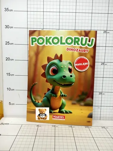 MART.KOLOROWANKA POKOLORUJ DINOZAURY    Z NAKLEJKAMI PKWIU49030000              9788367900720