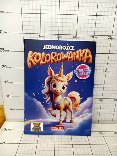 MART.KOLOROWANKA Z NAKLEJKAMI           METALICZNYMI JEDNOROŻCE PKWIU49030000   9788368520347