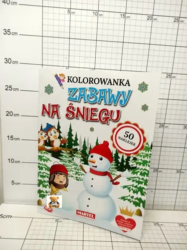 MART.KOLOROWANKA ZABAWY NA ŚNIEGU       Z NAKLEJKAMI 9788366330818 PKWIU49030000