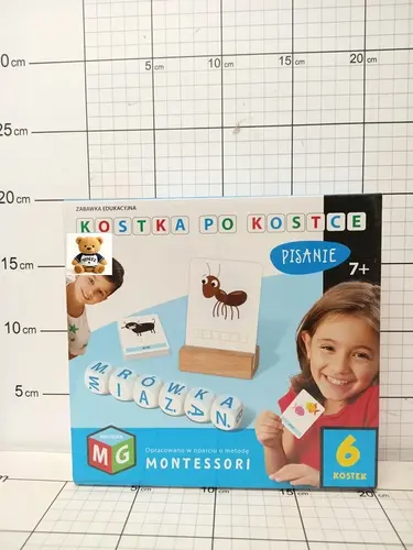 MULT.MONESSORI-ZABAWKA EDUKACYJNA KOSTKAPO KOSTCE-PISANIE 5 KOSTEK 5903796605808