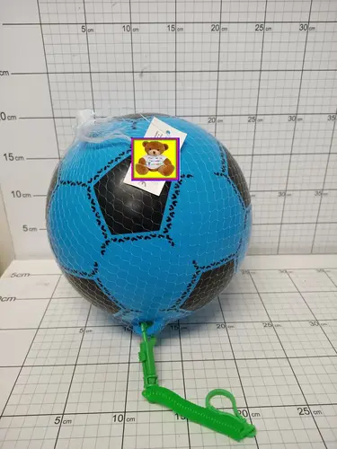 PIŁKA GUMOWA POMPOWANA ZE SPRĘŻYNKĄ     5905172635317