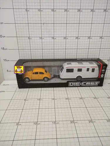 SAMOCHÓD Z PRZYCZEPĄ KEMPINGOWĄ METAL   5903943009640