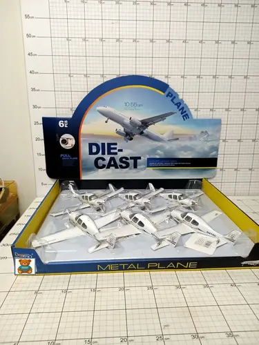 SAMOLOT CYWILNY METAL ŚW./DŹW.OP-6,     CENA ZA 1 SZT!!! 6900313549774