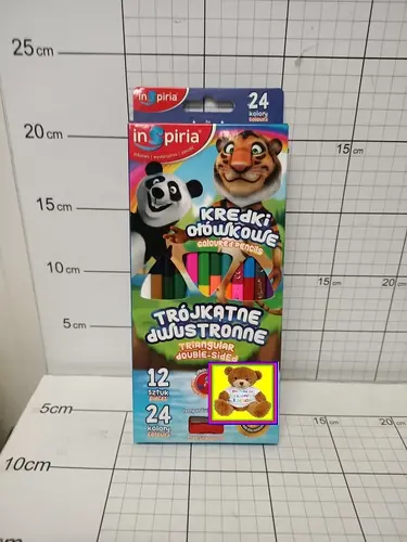 SZK.KREDKI TRÓJKĄTNE DWUSTRONNE 12SZT.  24 KOL. KDI-24 5902414003927