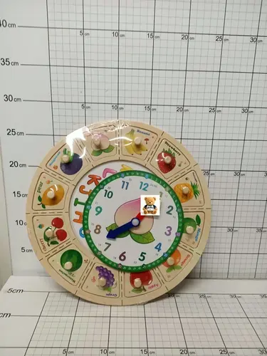 UKŁADANKA DREWNIANA-ZEGAR  5900949488721