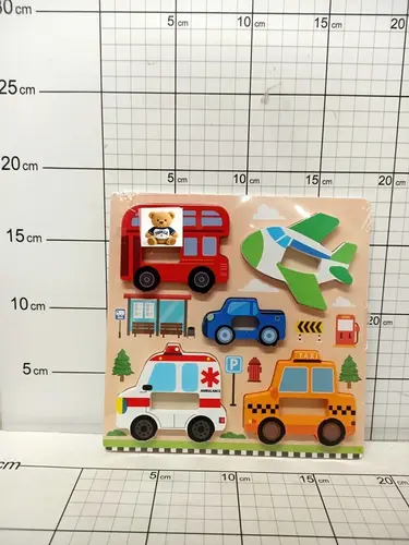 UKŁADANKA DREWNO POJAZDY 5904326477759