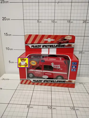 VAN STRAŻ POŻARNA Z GŁOSEM 14CM         5907700696975