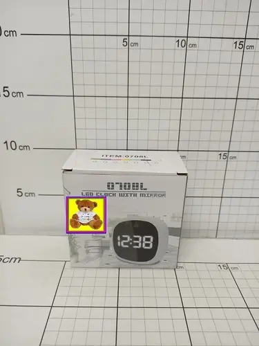 ZEGAR BUDZIK LUSTRO LED 5906245321854